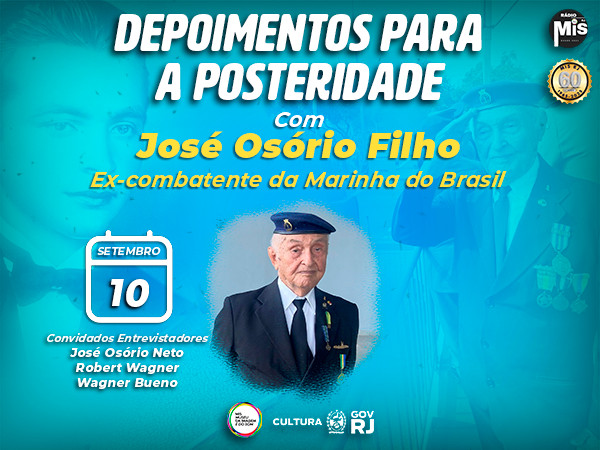 FMIS registra o histórico depoimento do centenário ex-combatente da Marinha do Brasil, Primeiro-Tenente Osório Filho!