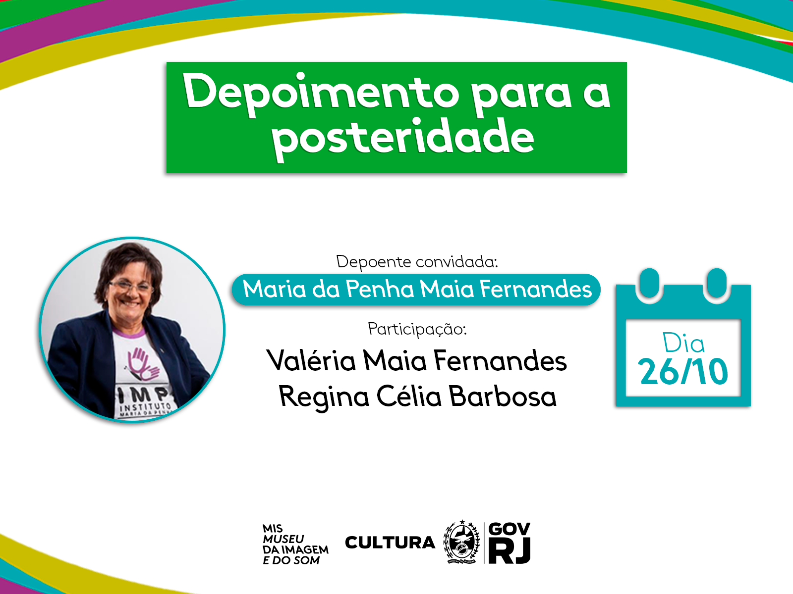 Maria da Penha, símbolo nacional da luta das mulheres contra a violência doméstica e familiar