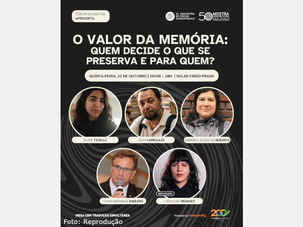 F.MIS participa da 50ª Mostra Internacional de Cinema em São Paulo com debate sobre preservação da memória audiovisual
