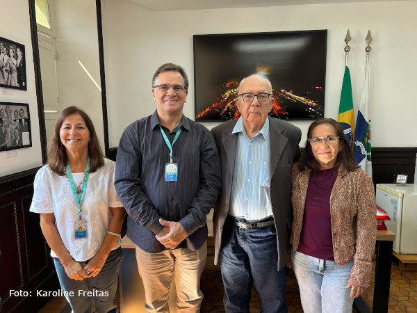 Jornalista do Rio Grande do Norte, Valério Andrade, é recebido pelo presidente do MIS RJ