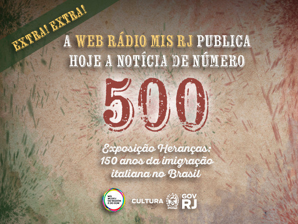 Autoridades brasileiras e italianas na inauguração da exposição “Heranças: 150 anos da imigração italiana no Brasil”, no MIS RJ