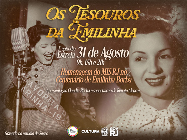 PROGRAMA DE RÁDIO E PLAYLIST 100 MINUTOS : HOMENAGENS DO MIS NO CENTENÁRIO DE EMILINHA BORBA!