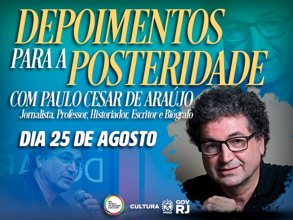 Depoimento para a Posteridade de Paulo Cesar de Araújo marca reparação histórica e registra trajetória do pesquisador na F.MIS