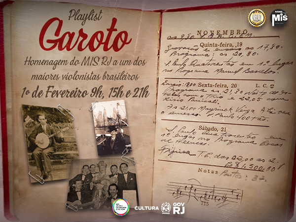 Playlist Garoto! Homenagem do MIS RJ para um gênio da música brasileira!