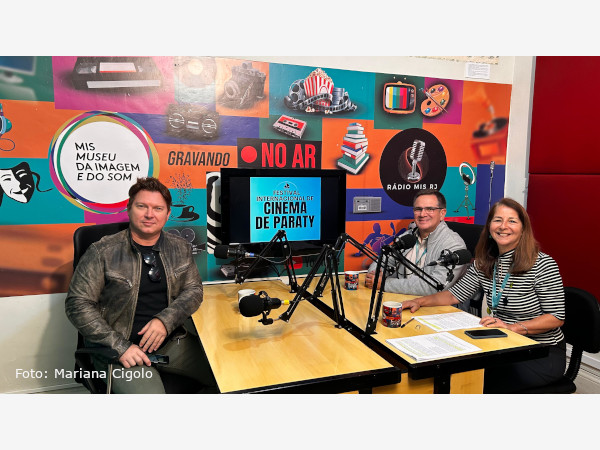 PRESIDENTE DO MIS RJ GRAVA PODCAST COM BRUNO SAGLIA, IDEALIZADOR DO PRIMEIRO FESTIVAL INTERNACIONAL DE CINEMA DE PARATY!