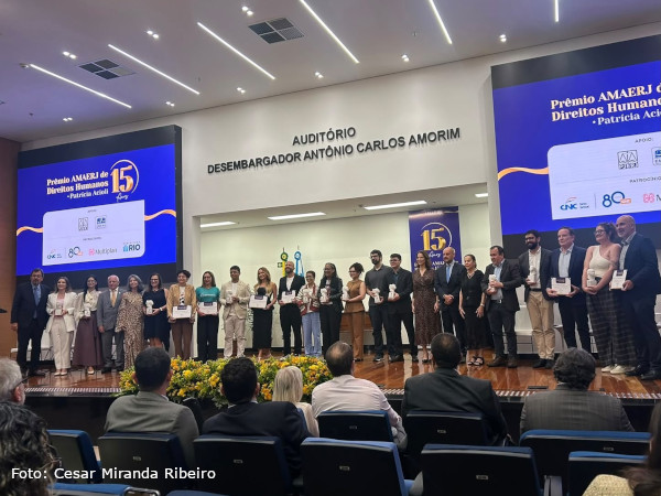 F.MIS participa da 15ª edição do Prêmio AMAERJ de Direitos Humanos e mantém o compromisso com a preservação da memória e da cidadania