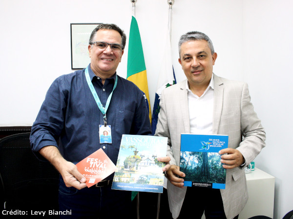 PRESIDENTE DO MIS RECEBE O SECRETÁRIO DE DESENVOLVIMENTO ECONÔMICO E TURÍSTICO DE VASSOURAS